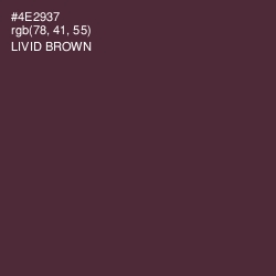 #4E2937 - Livid Brown Color Image